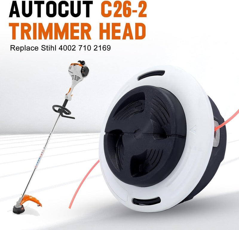 Savior C26-2 Trimmer Head for Stihl FS55 FS55R FS56 FS56RC FS70 FS70R FS80 FS85 FS90 FS90R FS91 FS120 FS130 4002 710 2169 String Trimmer Dual Line Weed Eater Head Brushucutters - Image 2